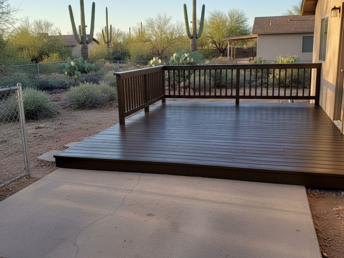 Composite Decking Installation completed by Midway Deck Solutions in Chandler, AZ