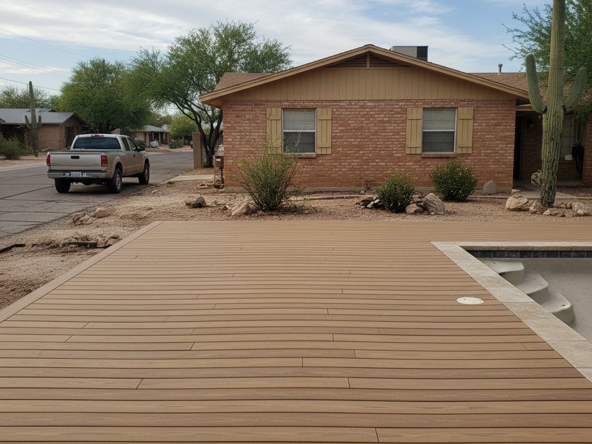 Composite Decking Installation completed by Midway Deck Solutions in Phoenix, AZ